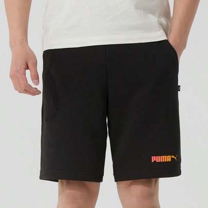 Puma ESS No. 2 Logo Shorts TR 男士短裤，舒适针织宽松短裤，5 英寸内缝，692482-01