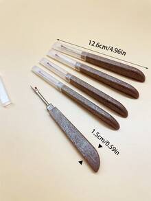 Household Quick Seam Ripper, Universal Sewing And Knitting Thread Cutter, Convenient Stitch Cutting Tool, Cross Stitch, Handmade DIY Thread Removal Accessory, Essential Home Sewing Supplies, Efficient Garment Seam Disassembly, Specialized Thread Ripper For Fabric Embroidery Enthusiasts - Brown Suture Remover - View 11