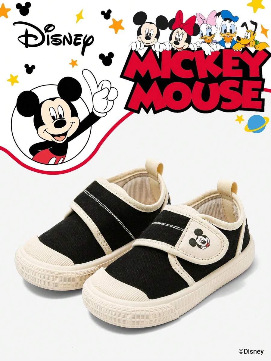 Disney 1 Pair Kids' Sneakers, Suitable For Daily Wear, Festivals, Sports, Outdoor Activities, Comfortable, Non-Slip, Durable, Breathable (Boys' Sneakers, Boys' Skate Shoes, Kids' Sports Shoes, Girls' Sneakers, Girls' Skate Shoes) - Black - View 1
