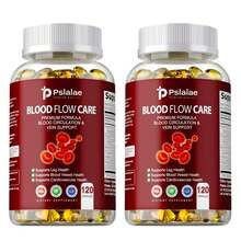 PSLALAE Blood Flow Care - Blood Circulation Supplements - With Hawthorn, Ginger Root - 120pcs - Two bottle - More favorable(兩瓶) - 查看 1
