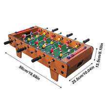 20 Inch Foosball Table Portable Mini Tabletop Soccer Game for Game Rooms Family Night - Verde - Ver 2