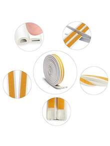 Tira de sellado autoadhesiva para puertas y ventanas DIPE, junta de goma a prueba de golpes para ventanas de vidrio, tira de espuma insonorizante - Múltiples estilos - Ver 6