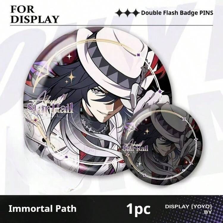 1枚崩坏：星轨徽章 - 哈哈时刻角色徽章 - 火花 - 耀光 - 刀锋 - 幻影 - 不灭之路 - 深红深渊 - 游戏外设徽章 - 背包徽章 - 收藏玩具 生日礼物 - 复活节礼物，愚人节礼物，惊喜礼物，完美礼物 - 彩色 - 查看 9