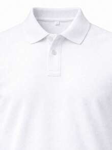 Kit Of 2 Men's Slim-Fit Polo Shirts, Comfortable, All Regular Fit, Double Button. - 黑與白 - 查看 5