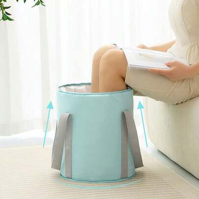 Foldable Adult Foot Soak Bucket, Outdoor Insulated Foot Soak Bag, Portable Over-Ankle Foot Wash Basin
