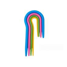 4pcs/Set Plastic U-Shaped Crochet Hooks, Plastic Bent Needles, Yarn Sewing Needles, Handmade DIY Knitting Tool Set - 4pcs/set - View 2