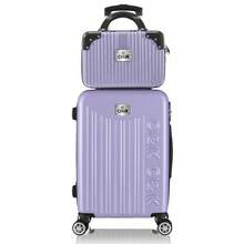 Set Maletas Kit Viaje Mano Avion 20in Con Caja  Maquillaje - Morado - Ver 1