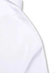 男士休闲透气纯色商务POLO衫，男友风，夏季款 - 白色 - 查看 5