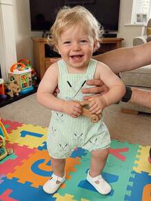 Baby Boys Rompers - Emerald - View 5