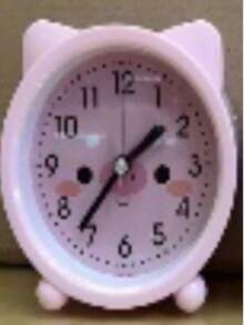 C018 Reloj Despertador Circular Pequeño – Ideal para Buró, Escritorio o Mesa de Noche - 1PC - Ver 1