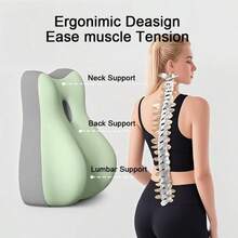 Relaxing Prone Pillow Face Down Pillow Ergonomic Memory Foam Sleeping Pillow Bed Soft Wedge Support For Reading Use Phone - 灰綠色 - 查看 5