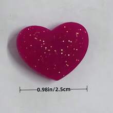 1pc Shiny Crystal Heart Tennis Dampener, Girly Tennis Racket Shock Absorber, Bright Silicone Shock Absorbing Device, Available In Multiple Colors For Racket Decoration, Crystal Heart Shock Absorber For Tennis Training & Decoration, Cute Racket Face Decor Accessory Designed For Tennis Enthusiasts, Perfect Gift For Tennis Lovers - Multicolor - View 11
