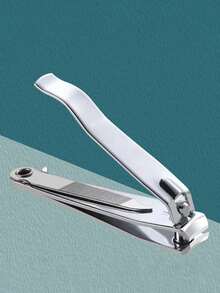 Professional Black Carbon Steel Nail Clippers - Large Size Manicure Trimmer For Toe Nails - Easy Clip And Catch Design - Silver - View 2