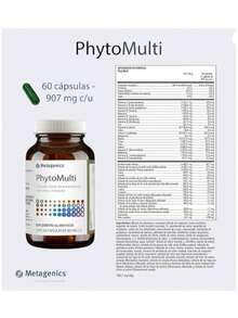Metagenics PhytoMulti - Suplemento Alimenticio Con Fitonutrientes y Vitaminas - 60 Cápsulas de 888 mg c/u - Con Extractos Naturales, Vitaminas y Minerales Esenciales - Sin Gluten Ni GMO - Blanco - Ver 6