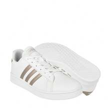Adidas Grand Court Women's Tennis Shoes, Casual Urban Comfortable Faux Leather EF0101 - White - 白色 - 查看 1
