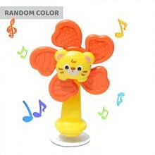 【婴儿手指玩具】婴儿吸盘手指玩具（老虎/狐狸/熊/猴子）- 纹理握柄，鼓声，摇铃声，男女宝宝圣诞礼物 - 彩色 - 查看 13