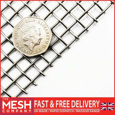 The Mesh Company SS (3LPI X 1.6mm Wire =6.87mm Hole) Heavy Wire Mesh 500 X 500mm