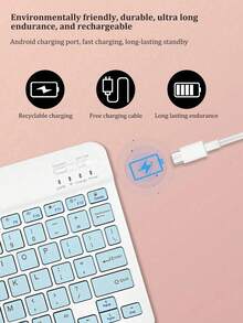 Combo Teclado y Ratón Inalámbrico Ergonómico - Ultra Delgado, Silencioso, Recargable | Diseño Compacto | Compatible con PC de Escritorio, Portátil y Tablet | Conexión Inalámbrica Estable - Tipo de Enchufe A USA (110-127V) - Ver 5