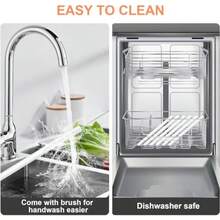 Replacement Straws For  IceFlow Flip 2.0 24 Oz Stainless Steel Tumbler In Silver With 6 Hard Straws And Cleaning Brush - Durable Accessories Set - -清除- - 查看 5