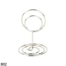 10pcs Romantic Heart Shape Place Card Mini Metallic Photos Clips Paper Clamp Clamps Stand Table Numbers Holder Wedding Supplies - Orange (1 Piece) - View 17
