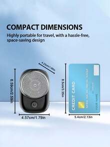 SKYWORTH USB Mini Electric Shaver, Portable Powerful Storm Razor For Men Women, USB C Rechargeable, IPX7 Waterproof Wet & Dry Use, Pocket Size Lightweight Razor For Travel Office Business Trip - Multicolor - View 4