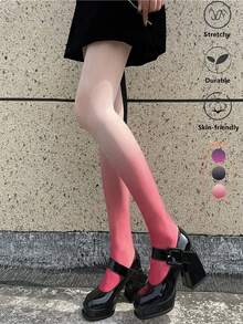 女士渐变色连裤袜（1条装）| Y2K E-Girl 性感连裤袜 | 动漫风格 - 彩色 - 查看 1
