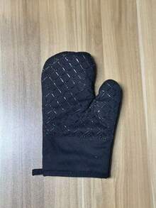 2 piezas Guantes/Almohadillas de silicona gruesa resistentes al calor, Guantes de cocina resistentes al calor, Adecuados para hornear, cocinar, Almohadillas de aislamiento antideslizantes - Negro - Ver 12