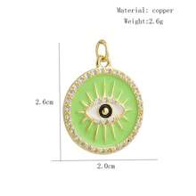 1件铜质微镶嵌锆石独特冰淇淋眼蝴蝶迷你吊坠，DIY手链、项链、耳环饰品配件 - 彩色 - 查看 18