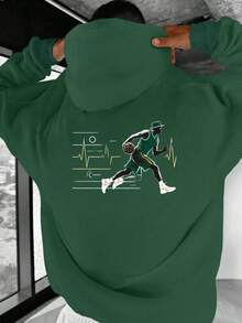 sweat-shirt à capuche oversize pour homme Joueur de basket Battement de cœur-JPH-9 - Noir, Sweat-shirt décontracté ample, Design d'impression sportive, Lavage en machine, Confort de luxe, Design , Tissu durable, Style de rue, Confort durable, Pour les passionnés de sports, Oversize. - Blanc - Voir 12