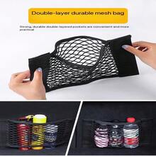 Lưới đựng đồ trong cốp xe, túi lưới có khóa dán, phụ kiện đựng đồ ô tô. - Lưới lưu trữ - Xem 4