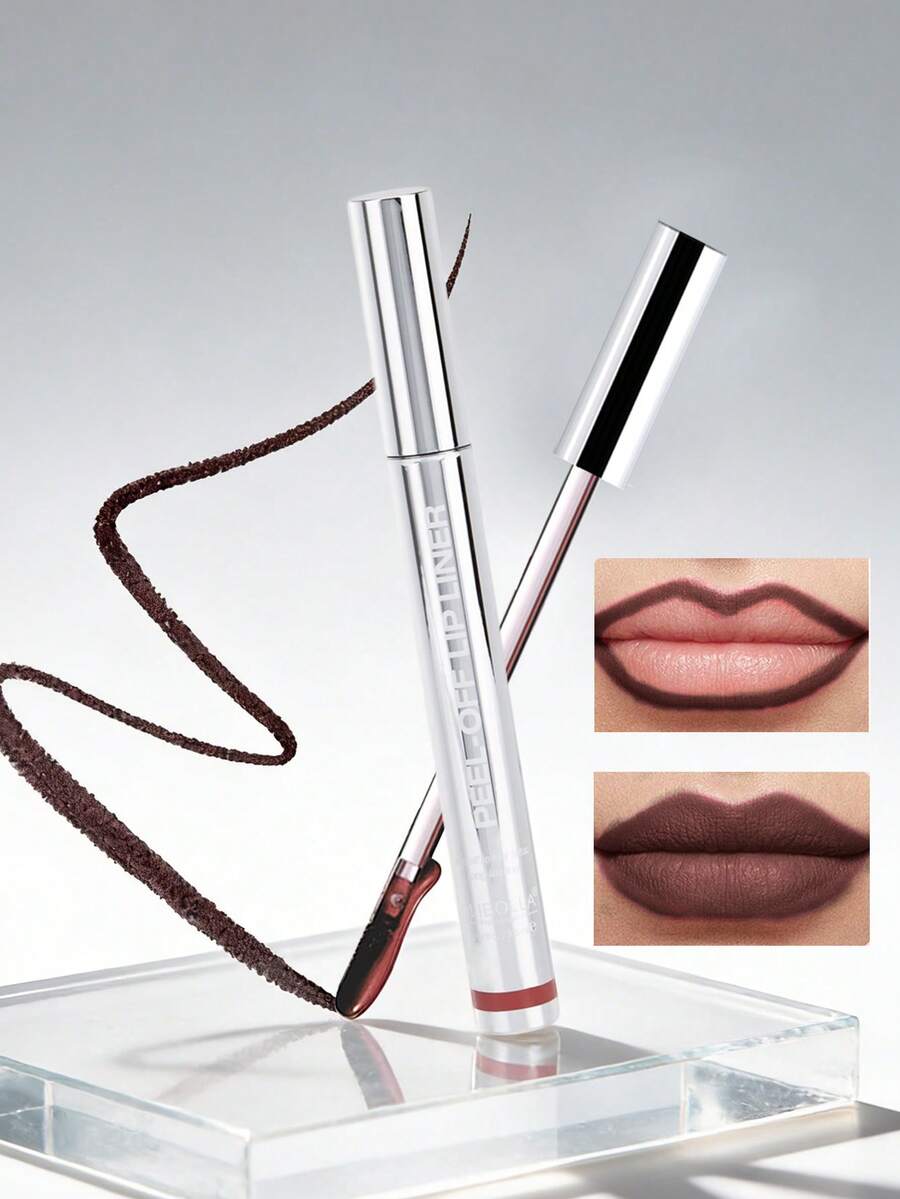 1pc Long-Lasting Lip Liner , Plump Lip Shape,Semi-Permanent Matte Lip Care For Girls And Women, Perfect Makeup Accessories For A Flawless Look - Nhiều hương vị - Xem 1