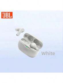 JBL Bluetooth Headset WAVE BEAM Active Noise Reduction In-Ear Headphones IP54 Waterproof Type-C Charging Port White - 彩色 - 查看 9