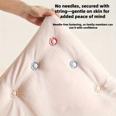 Invisible Anti-Slip Bed Corner Fasteners, Coral Fleece Duvet Cover Bottom Buckle, Bedding Supplies And Tools, Invisible Anti-Slip Bedsheet Clips, Bedding Fixator Without Needles, Easy To Install And Remove, Needle-Free Anti-Slip Home Duvet Cover Fastener, Warm Sunflower Cute Design, Suitable For Thick And Thin Bedding