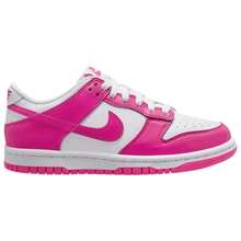 Nike Dunk Low Laser Fuchsia White Kid's FB9109-102 - 玫紅色 - 查看 2