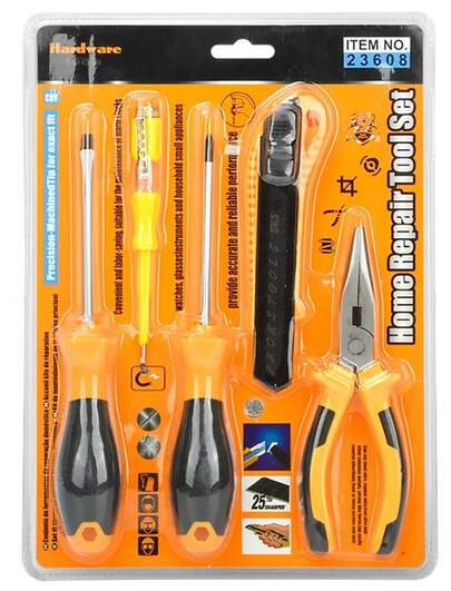 American-Made Household Tool Set, Economical And Practical, Transparent Screwdriver Hardware Tools EXCR
