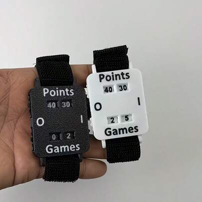 Anotador de entrenamiento de voleibol, marcador de juego de pelota, anotador de muñequera para críquet, tenis o voleibol, dispositivo de seguimiento de puntuación rápida, contador mecánico montado en la muñeca sin batería, adecuado para partidos individuales y dobles - Ideal para entrenadores y árbitros para comprender mejor los datos de los jugadores