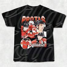 Aliaksei Protas Hockey Tee - 黑色 - 查看 1