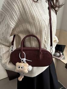 Compact, Versatile And Stylish High-End Handbag For Women, 2026 New Model, Fashionable Shoulder And Crossbody Bag With Pillow Shape - Red - View 7