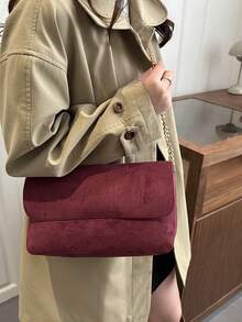 Simple Yet Stylish, Fashionable 2026 New Design Women's Elegant Lightweight Crossbody And Tote Bag - Red - View 9