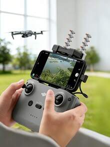 2个DJ I无人机天线信号增强器/信号放大器，兼容DJ I Mini 3/4 PRO、Mavic 3、AIR 3、NEO，抗干扰遥控信号放大器，ABS树脂材质，无需电池，无人机配件 - 彩色 - 查看 2