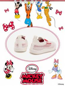 Disney 1 Pair Kids' Sneakers, Suitable For Daily Wear, Festivals, Sports, Outdoor Activities, Comfortable, Non-Slip, Durable, Breathable (Boys' Sneakers, Boys' Skate Shoes, Kids' Sports Shoes, Girls' Sneakers, Girls' Skate Shoes) - White - View 3