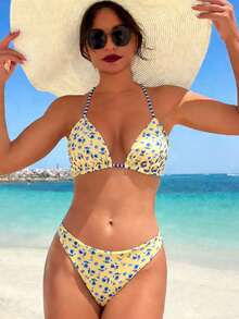 Bộ bikini 2 mảnh thời trang xuân/hè mới về dành cho nữ, tươi tắn và gợi cảm, thích hợp cho kỳ nghỉ biển. - Nhiều màu - Xem 3
