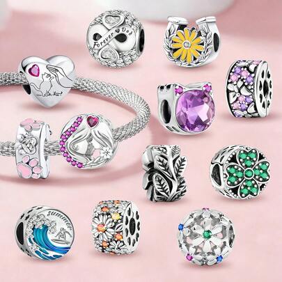 1 Piece Of Round Mother Daughter Bead Suitable For DIY Jewelry Making Such As Bracelets Necklaces And Bracelets Perfect As Gifts For Women And Girls