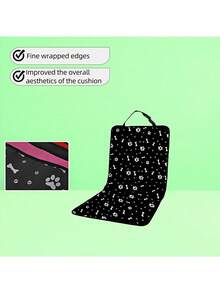 1 pieza Alfombrilla para mascotas impresa en tela Oxford resistente al agua y al desgaste, adecuada para asientos delanteros/traseros, almohadilla para mascotas de viaje al aire libre, cubierta de asiento de coche impermeable para mascotas, suministros para mascotas - Multicolor - Ver 9