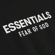 Fear Of God Essentials Classic Short Sleeve Tee Black (SS25) - 黑色 - 查看 5