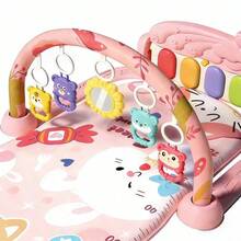 Baby Play Gym Mat, Tummy Time Mat For Babies, 3 In 1 Kick And Play Piano Playmat, Baby Gift For Toddler Infants Age 0-36 Months - Pink - View 4