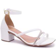 Women's Sandals Low Thick Heel Comfortable Fashion Casual Or Social Party End Of Year Wedding - 白色 - 查看 9