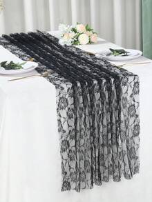 1 szt. Prostokątny bieżnik na stół z koronki tiulowej na baby shower, obrus na pierwsze urodziny, dekoracja stołu na wesele, tło na przyjęcie z okazji ujawnienia płci dziecka, spódnica na stół z okazji baby shower, dekoracja sali na pierwsze urodziny, dekoracja sceny imprezy, upominki na przyjęcie, dekoracje z okazji ujawnienia płci dziecka, prezenty z okazji ujawnienia płci dziecka, dekoracje świąteczne, dekoracja stołu jadalnego, upominki na przyjęcie, białe Walentynki - Styl koronkowy - Zobacz 12