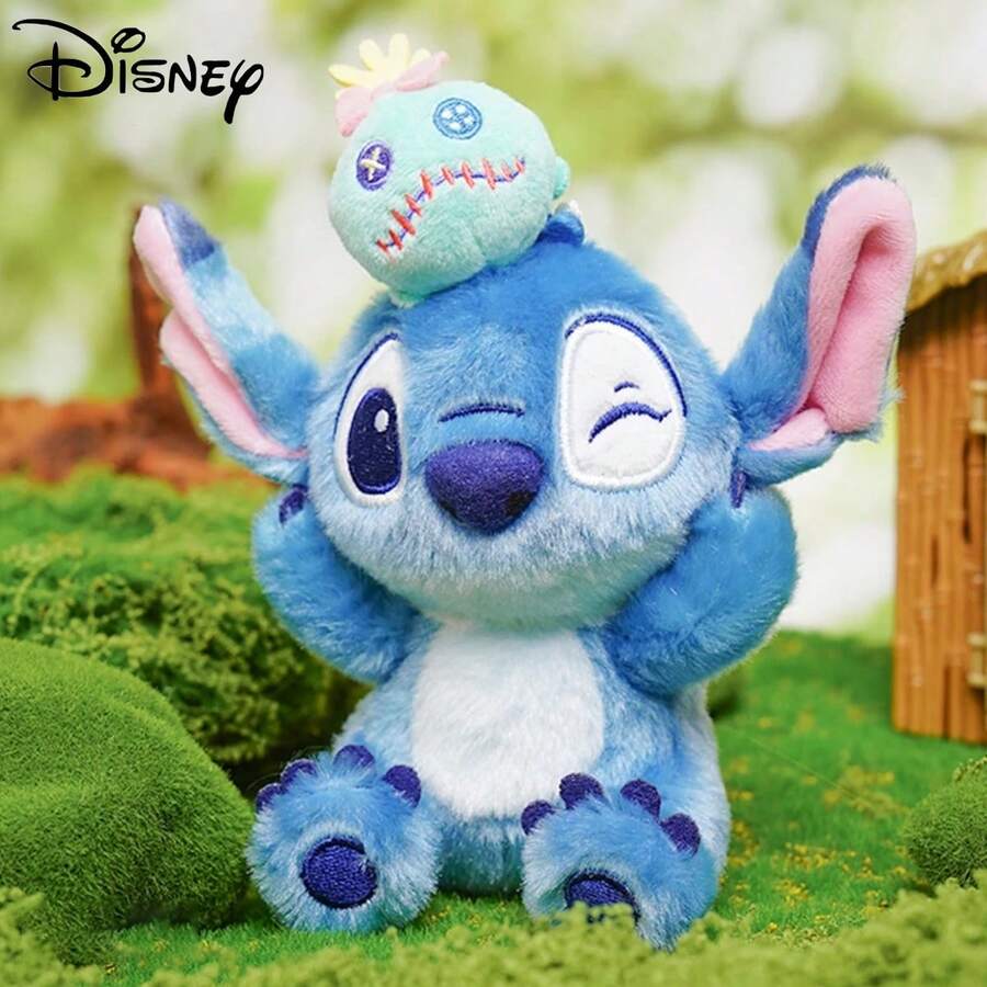 Disney 授权史迪奇毛绒背包挂件钥匙扣，可爱卡通钥匙链吊坠，儿童节日礼物 - 彩色 - 查看 1