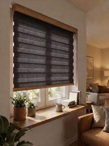 Persiana black out para ventana larga 80x1500cm - Negro1 - Ver 1